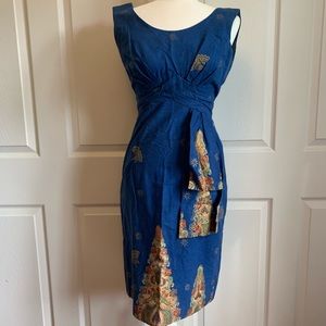 Vintage Asian wiggle dress 1950s